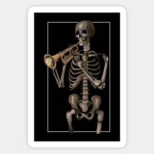 Skeleton with a trumpet Magnet